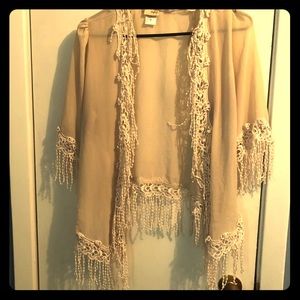 Fringe cardigan